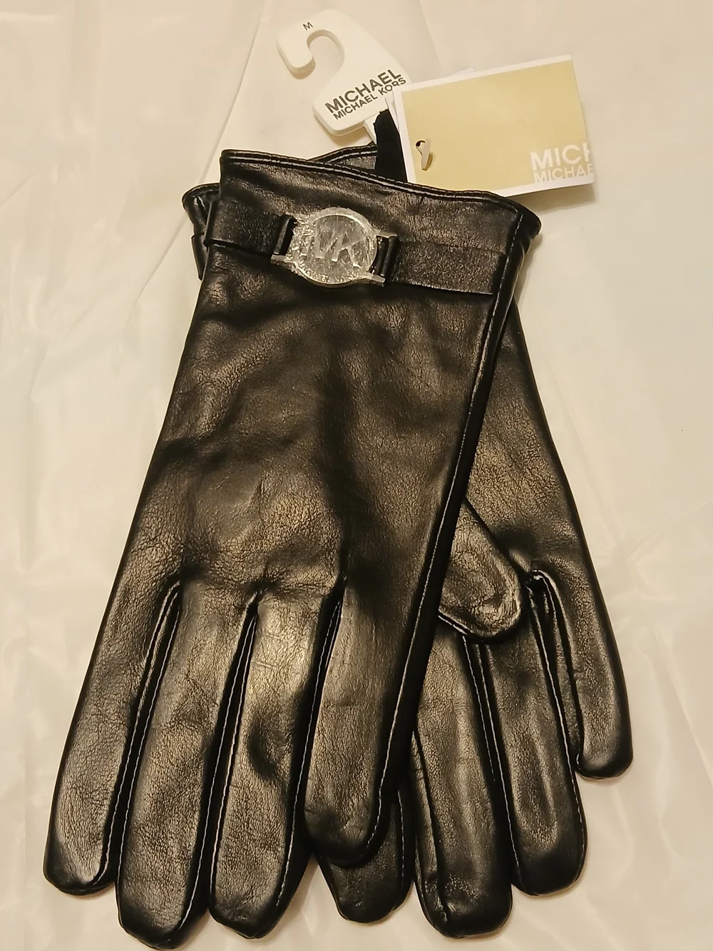 Michael Kors Black Leather Ladies Gloves